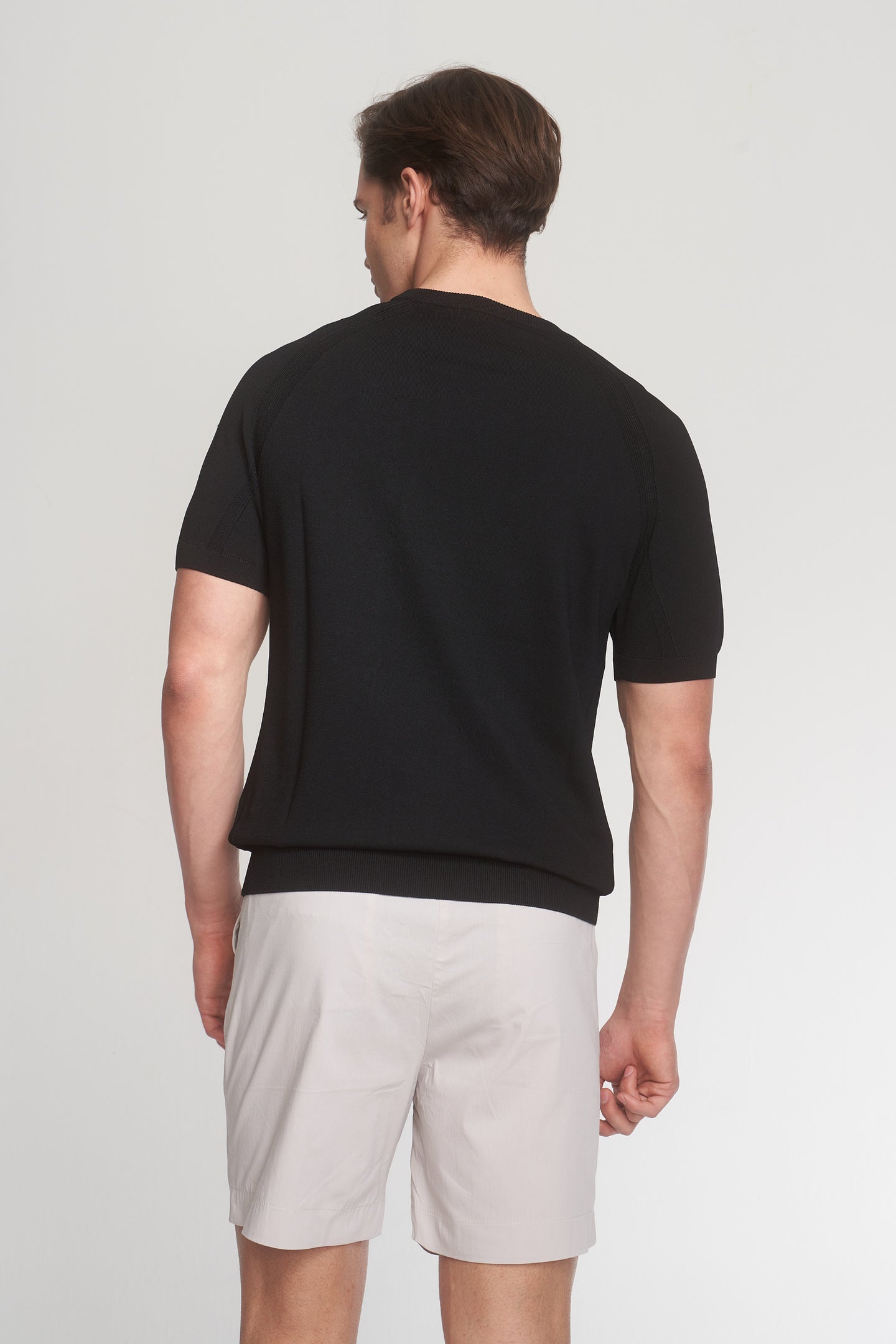 Black Knit T-Shirt